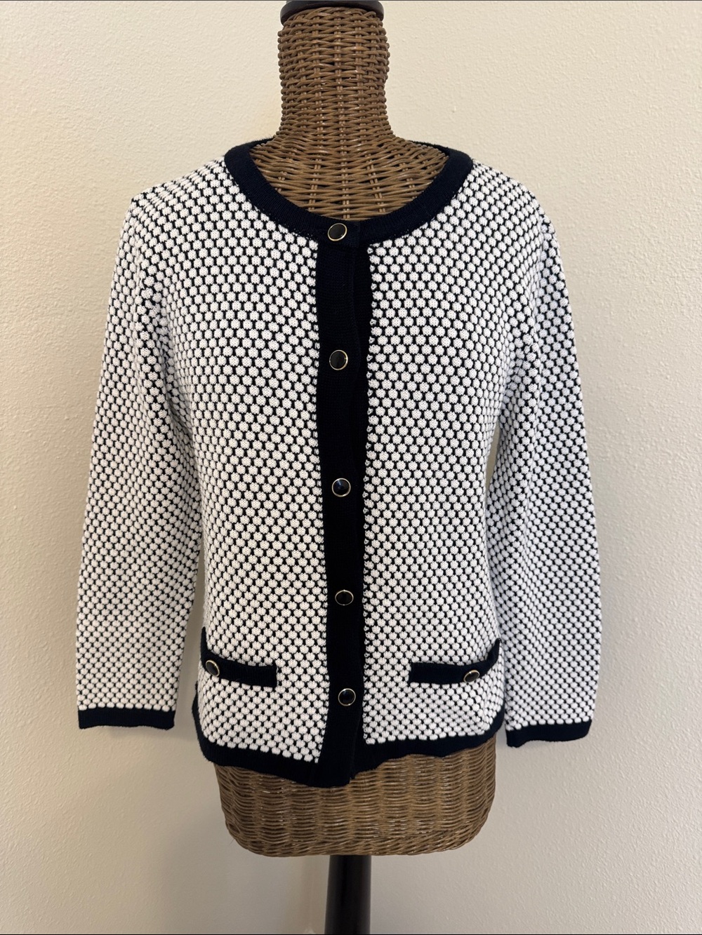 Skovhuus Sofia Cardigan Black and White S Denmark